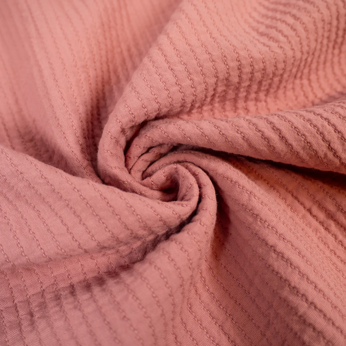 Coupon Tissu gaufré - Rose - Image 2