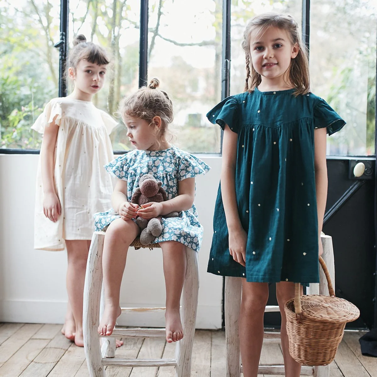 Duo femme enfant blouse et robe LOUISE pochette - Image 7