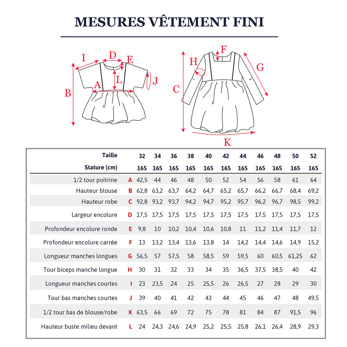 Duo femme enfant blouse et robe SAKURA PDF - Image 17