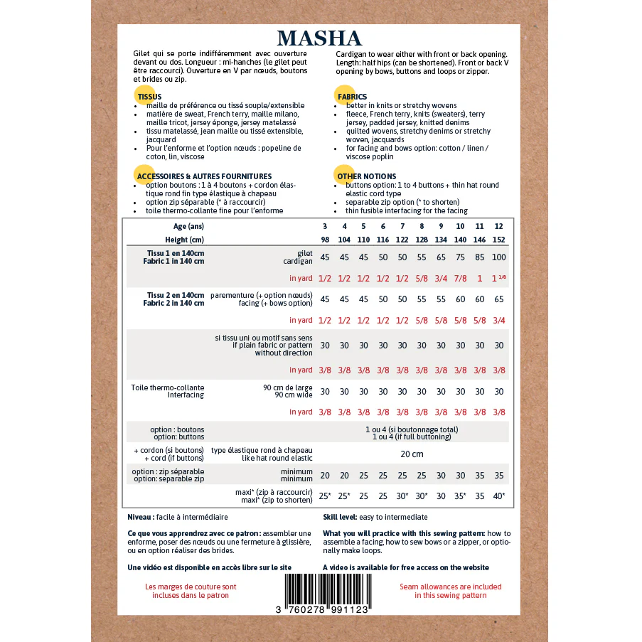 Duo femme enfant gilet MASHA PDF - Image 18
