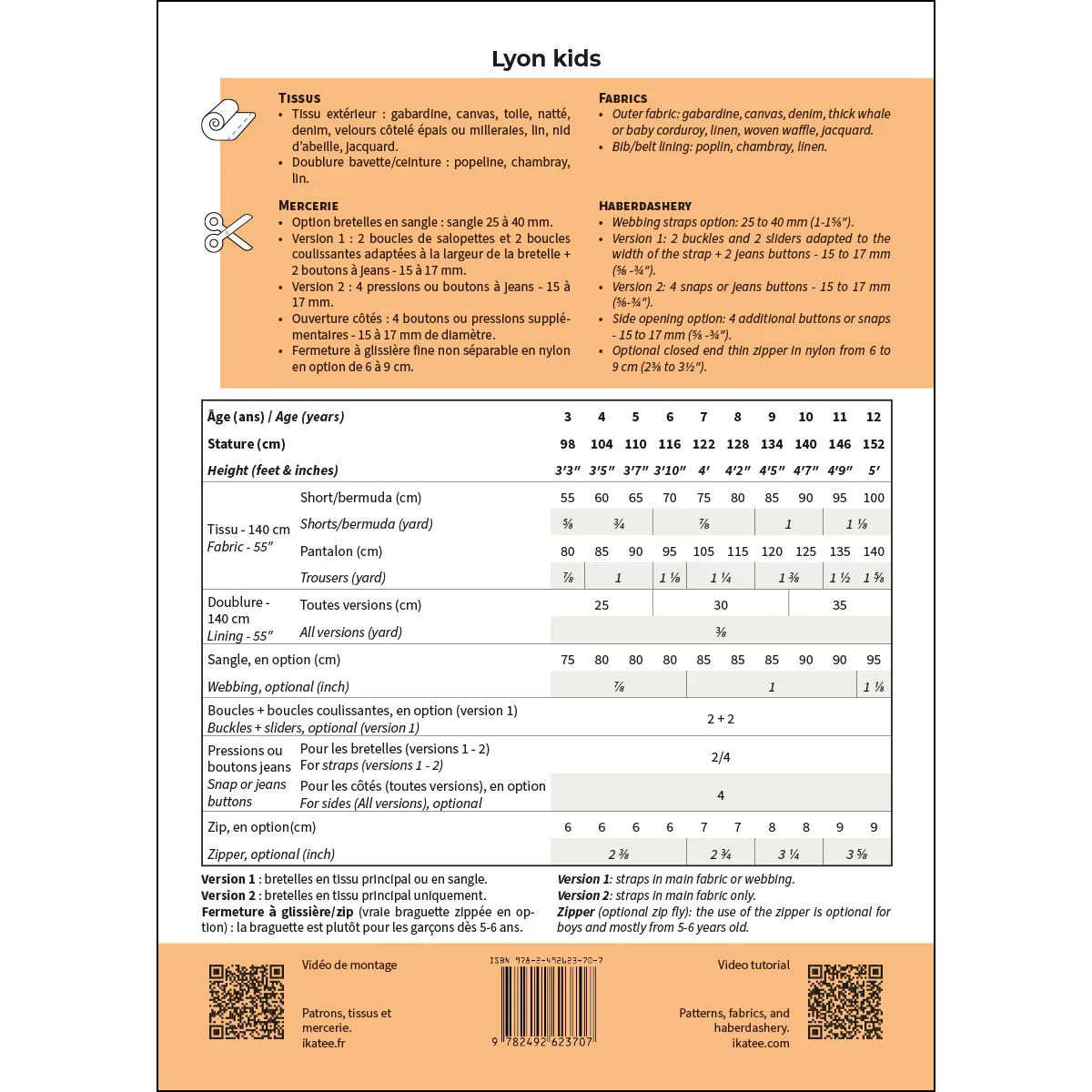Patron salopette enfant LYON kids pochette - Image 19
