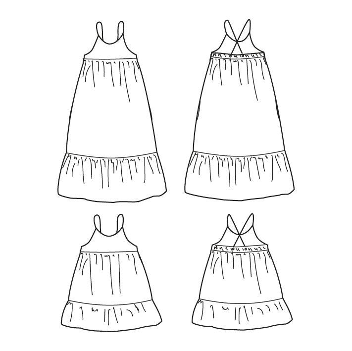 Duo femme enfant top et robe LÉNA PDF - Image 2