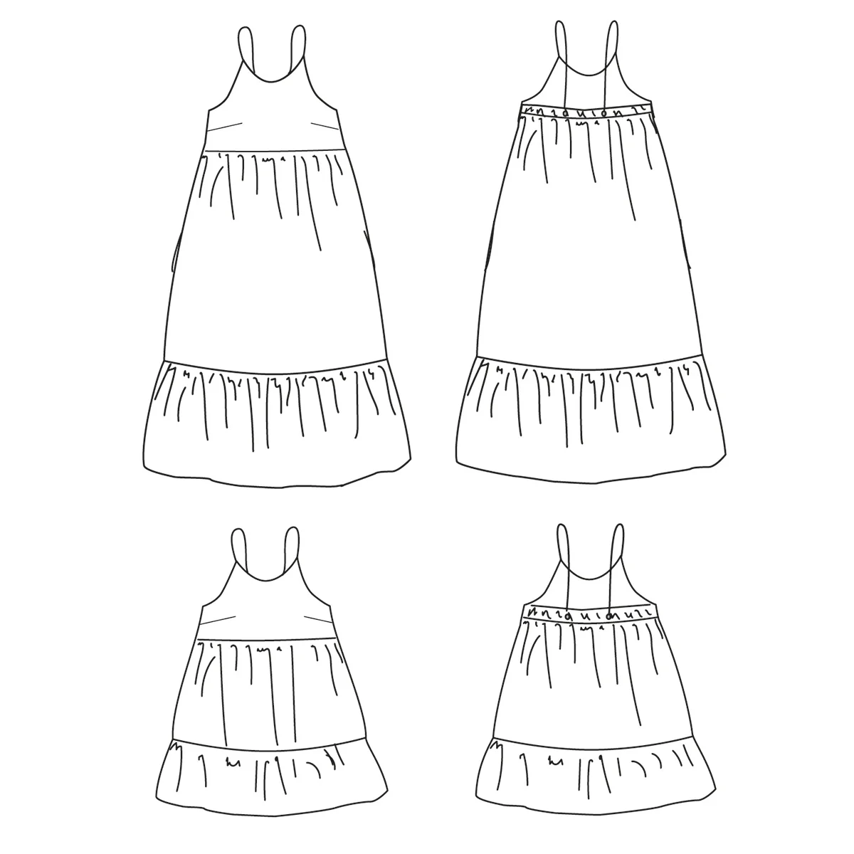 Duo femme enfant top et robe LÉNA pochette - Image 2