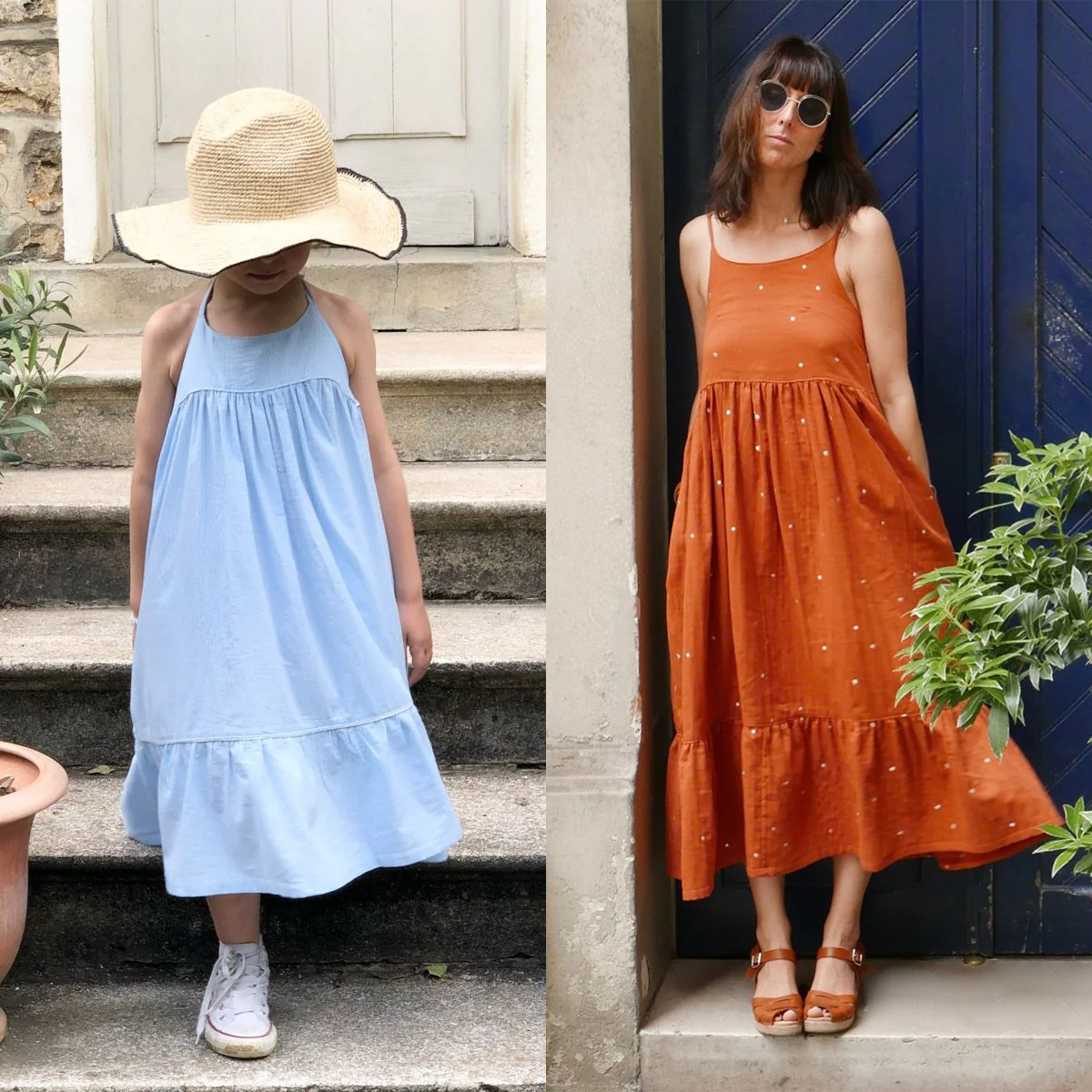 Duo femme enfant top et robe LÉNA pochette - Image 9