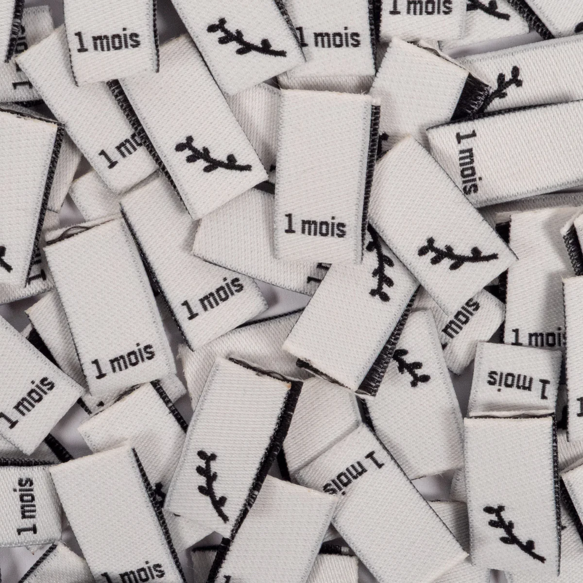 Étiquettes tailles tissées ©ikatee - 1 mois au 12 ans - x7 - Fin de serie - Image 8