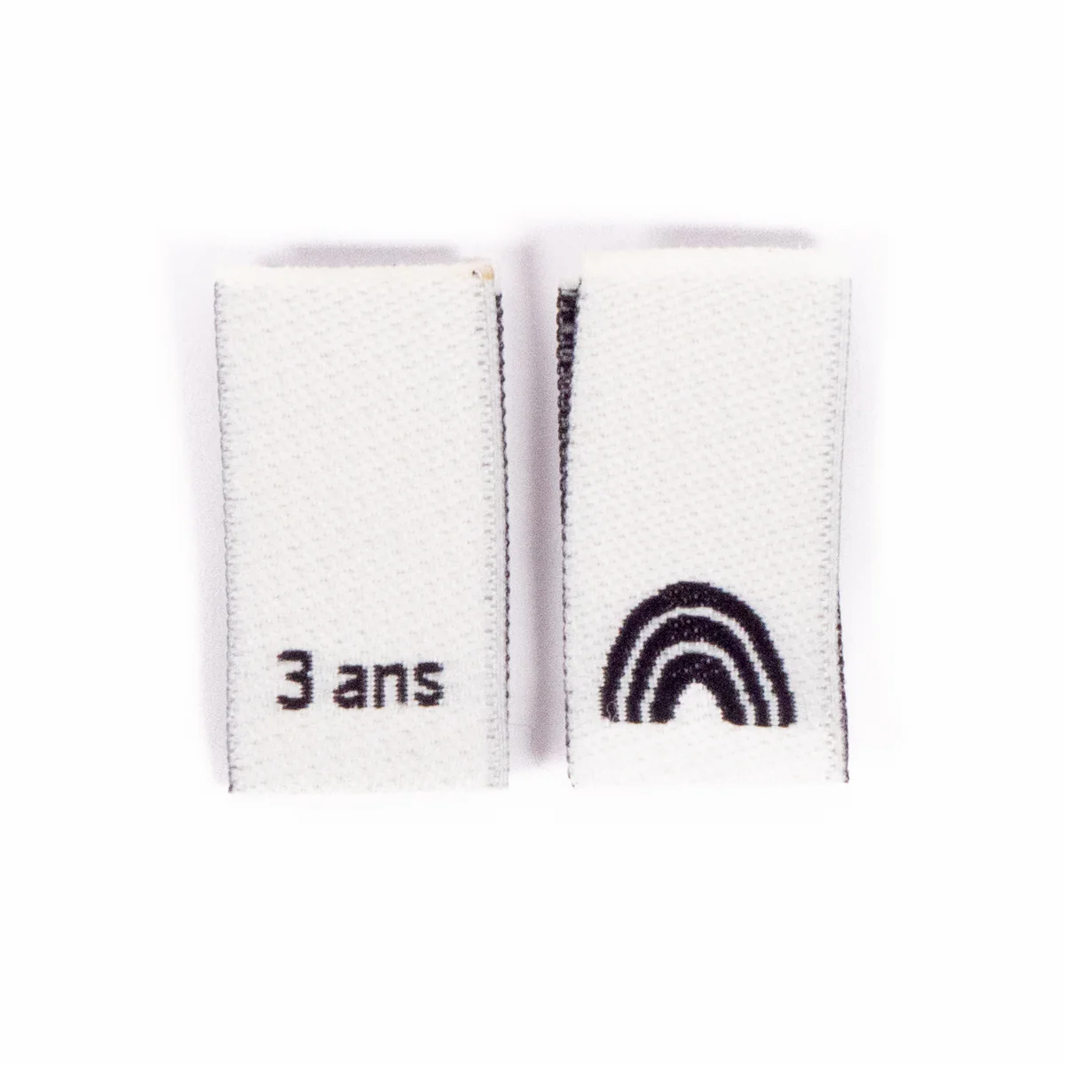 Étiquettes tailles tissées ©ikatee - Assortiment Enfant du 3 au 7 ans - x15 - Image 3