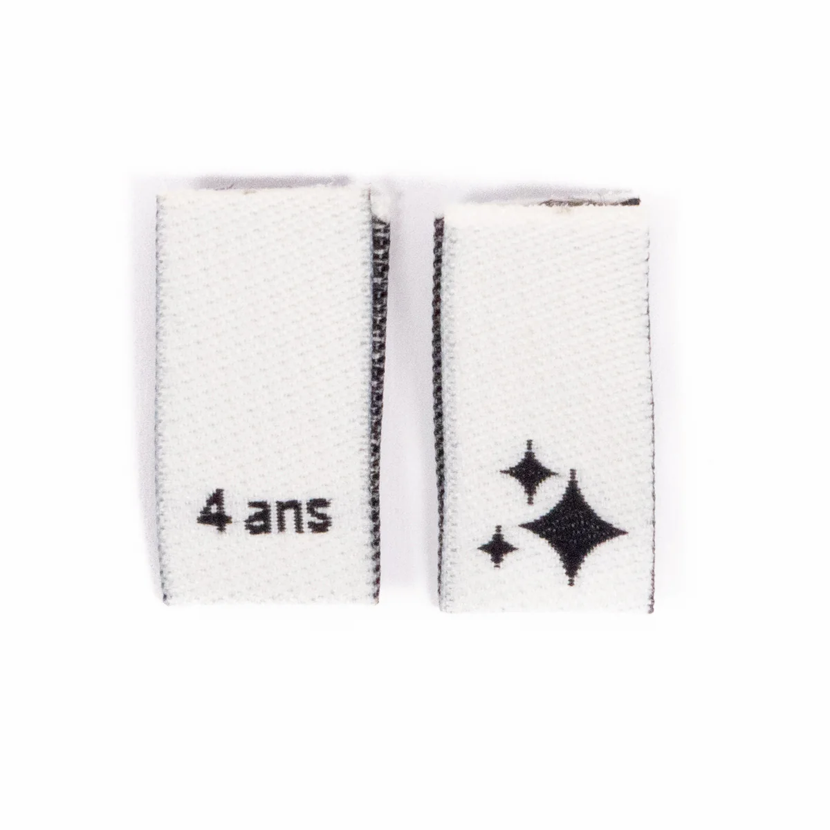 Étiquettes tailles tissées ©ikatee - Assortiment Enfant du 3 au 7 ans - x15 - Image 5