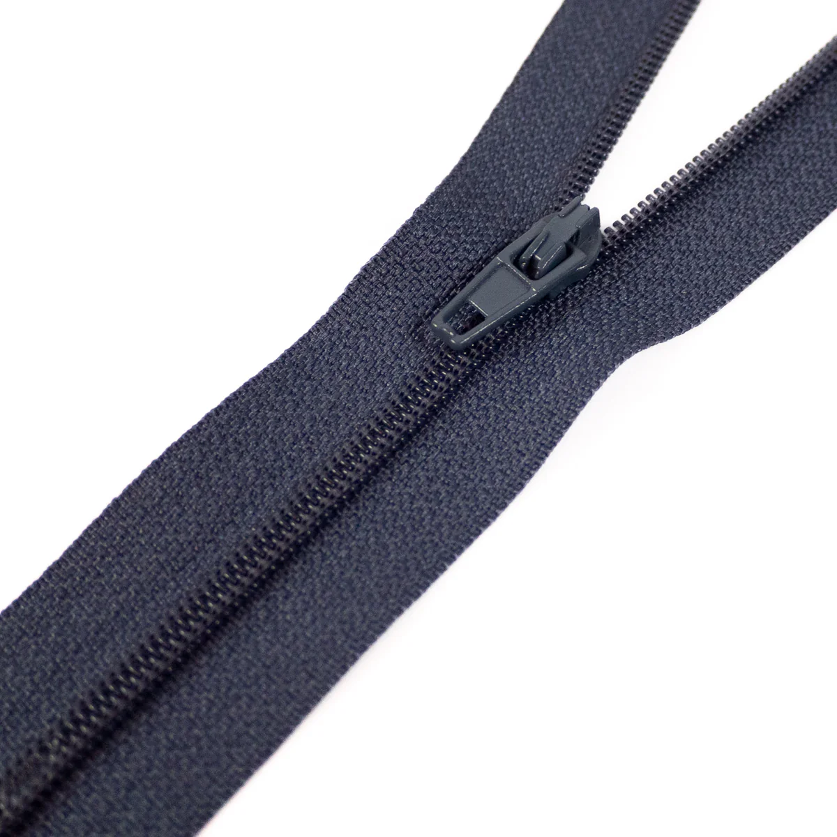 Fermeture à glissière nylon - Simple curseur - Non séparable - Bleu Marine - 15 cm - Image 2