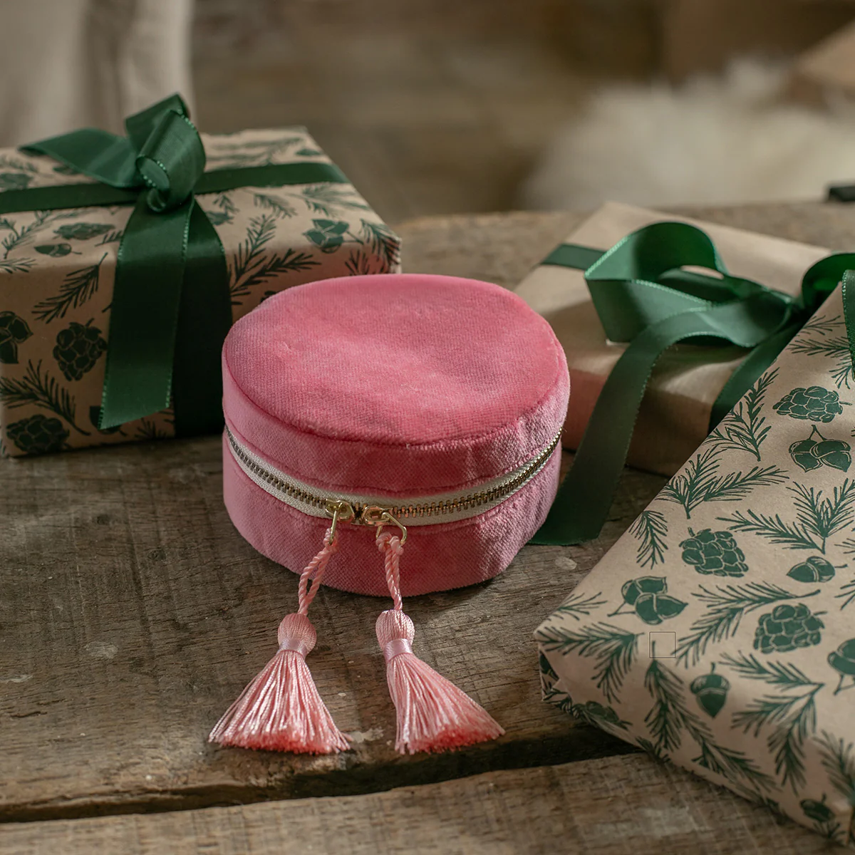 Pompon satin - Rose - Image 2