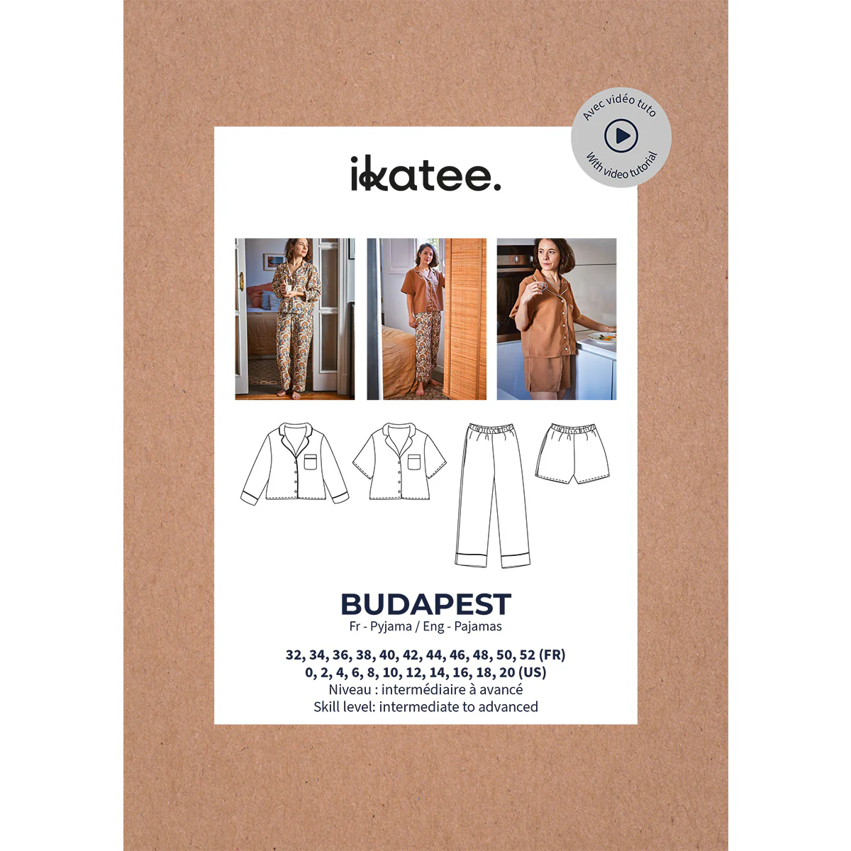 Kit pyjama femme Budapest - Petit Cœur - Version longue - 32 au 46 - Image 9