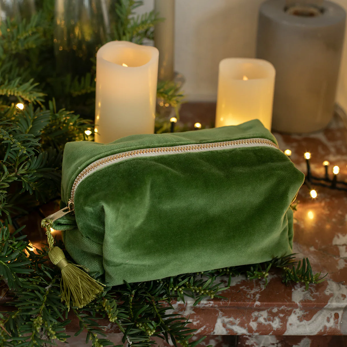 Kit Trousse Venise - Velours ras - Vert mousse - Image 3