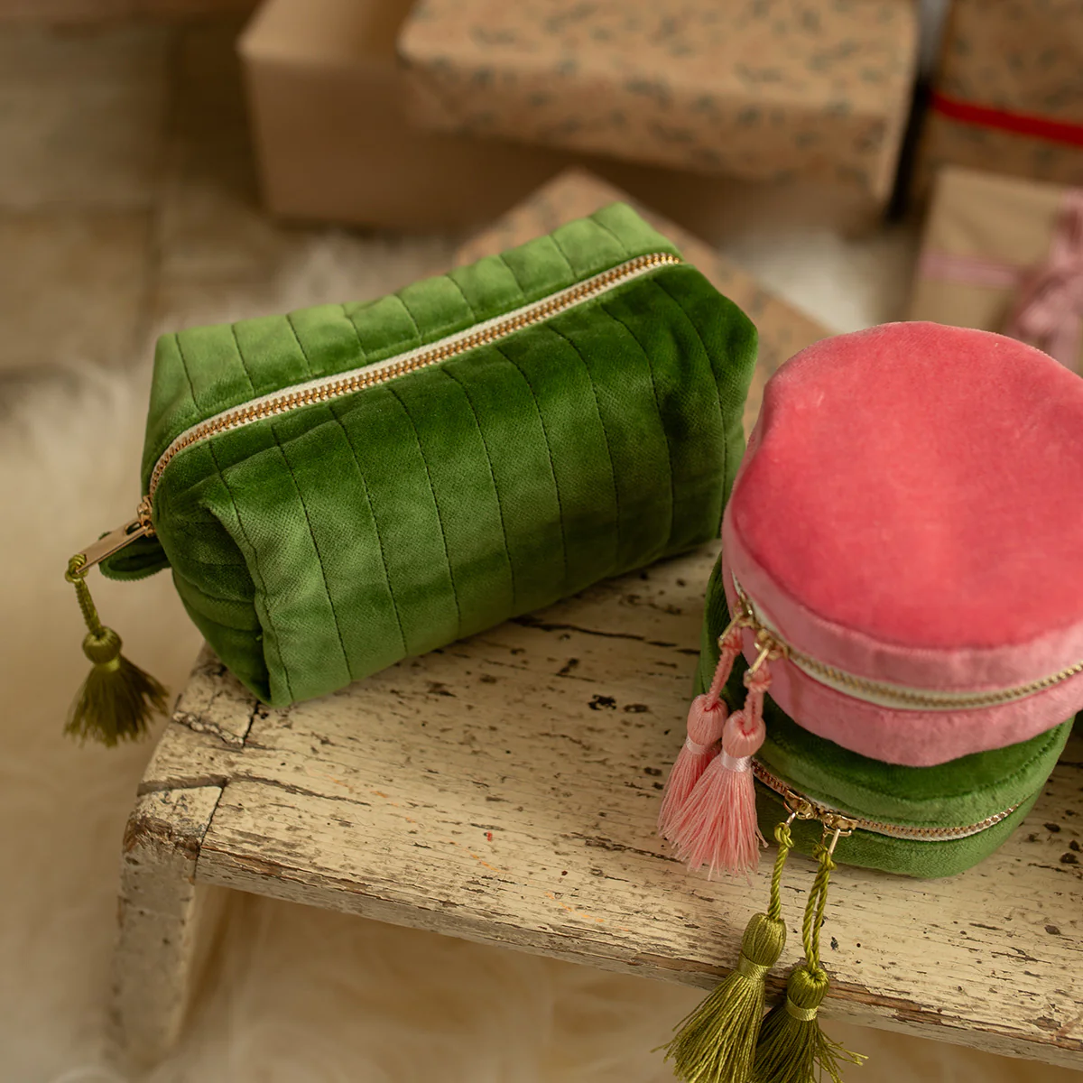 Kit Trousse Venise - Velours ras - Vert mousse - Image 4