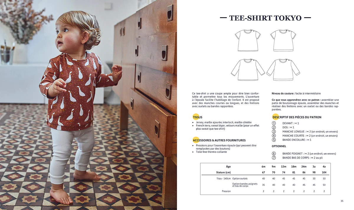 Livre de couture bébé "À LA MAISON" Livre papier - Image 5