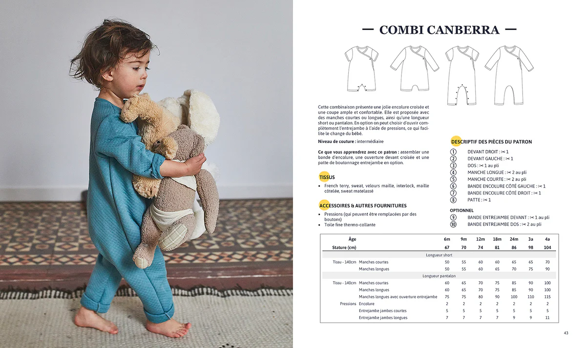 Livre de couture bébé "À LA MAISON" Livre papier - Image 6