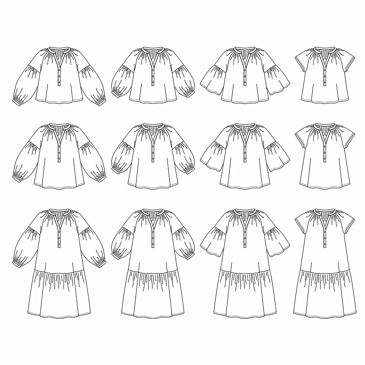 Patron blouse et robe femme OKINAWA PDF - Image 2