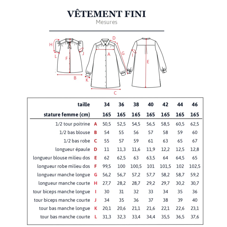 Patron blouse et robe femme ALEX MUM pochette - Image 18