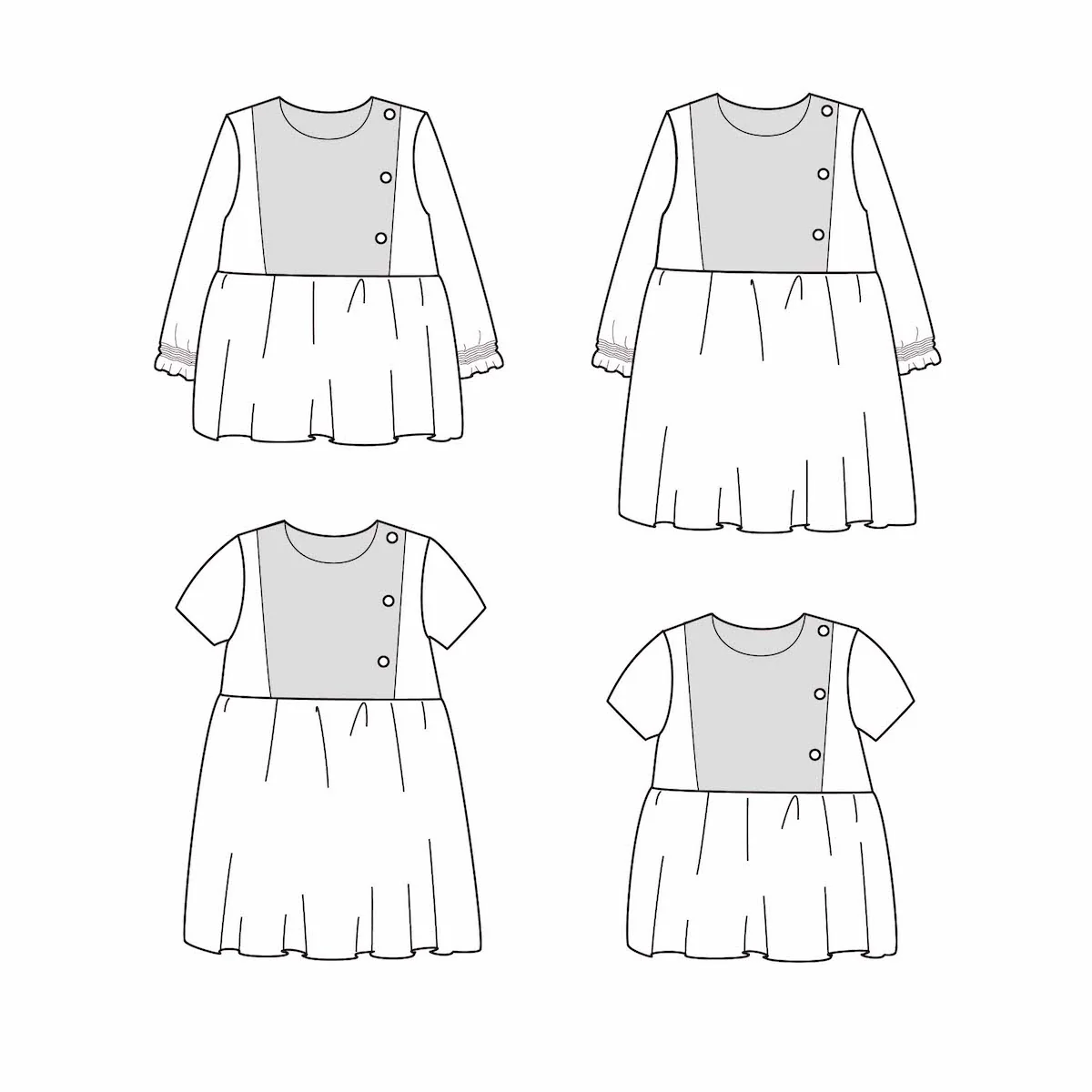 Patron blouse et robe bébé PALERME PDF - Image 2