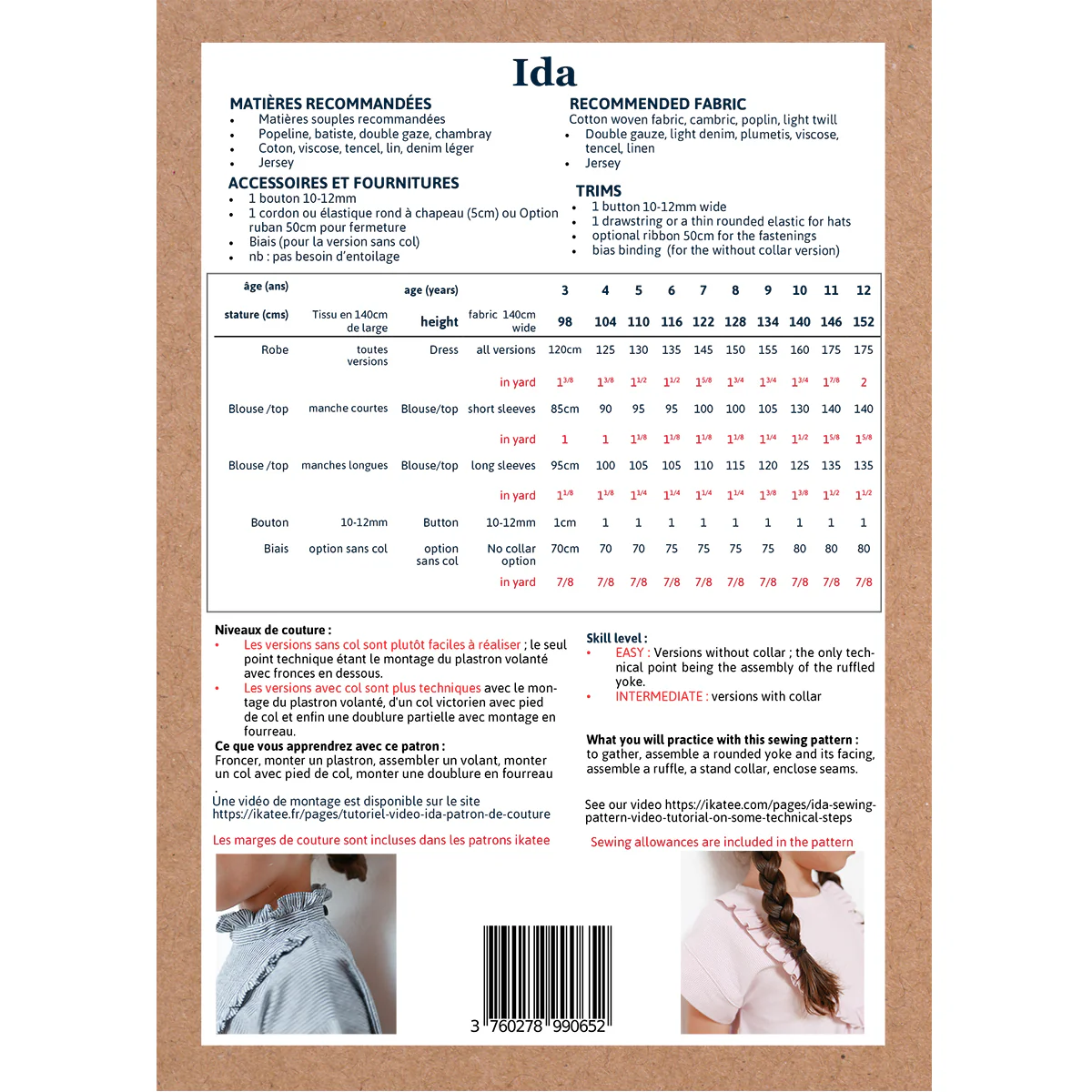 Patron blouse et robe enfant IDA PDF - Image 19