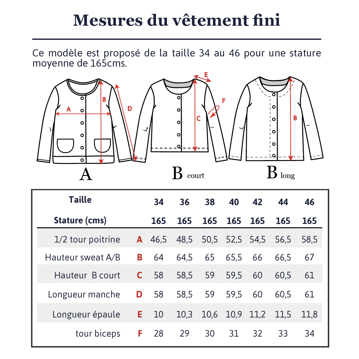 Patron gilet et veste femme VIC MUM pochette - Image 15