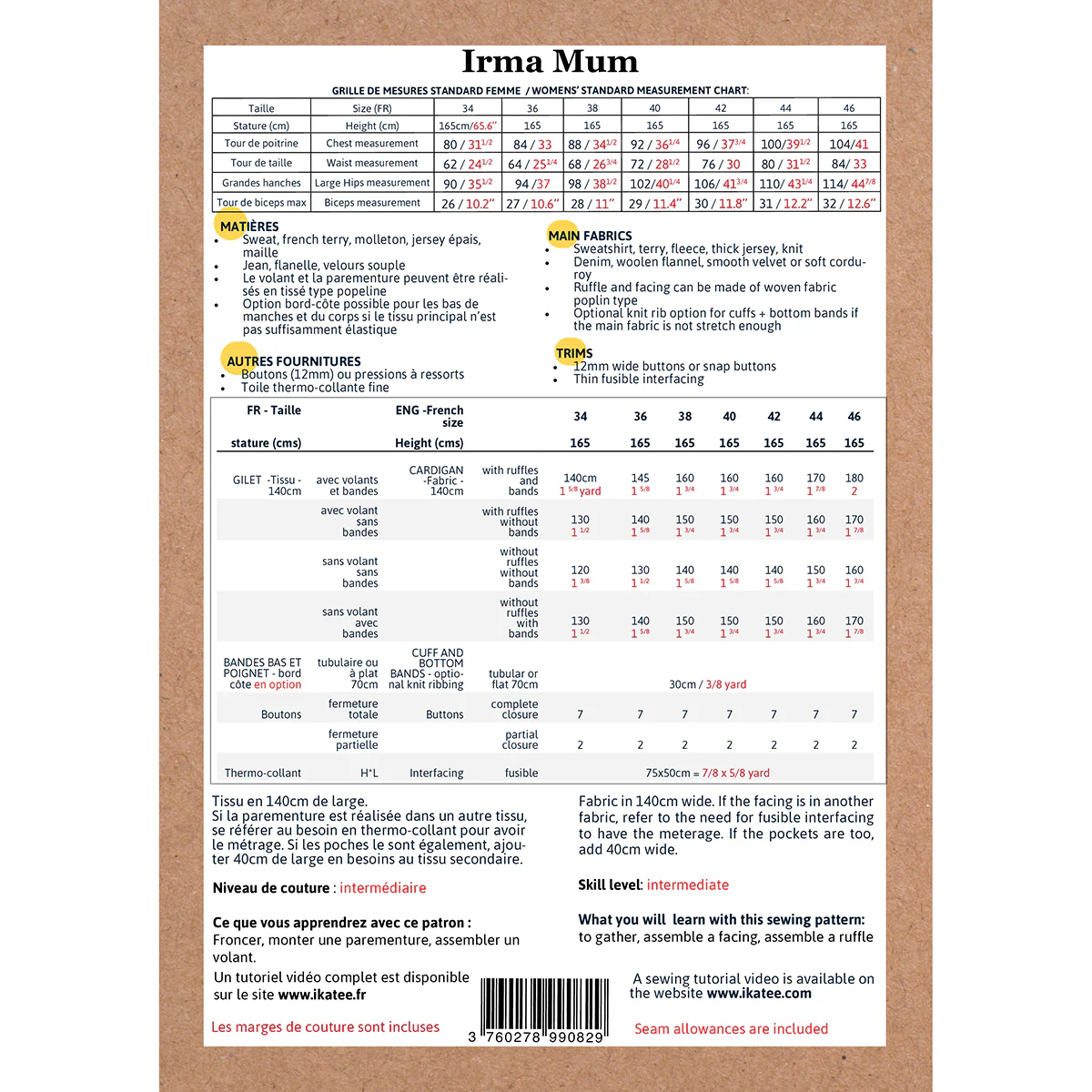 Patron gilet et veste femme IRMA MUM PDF - Image 10