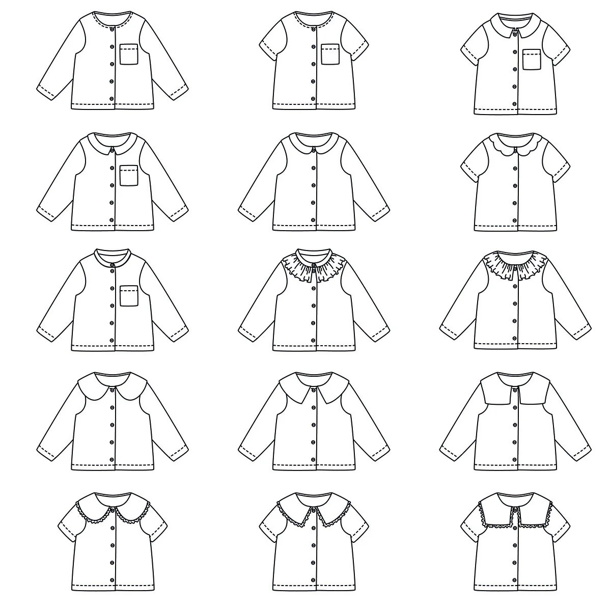 Patron blouse bébé RIO PDF - Image 2