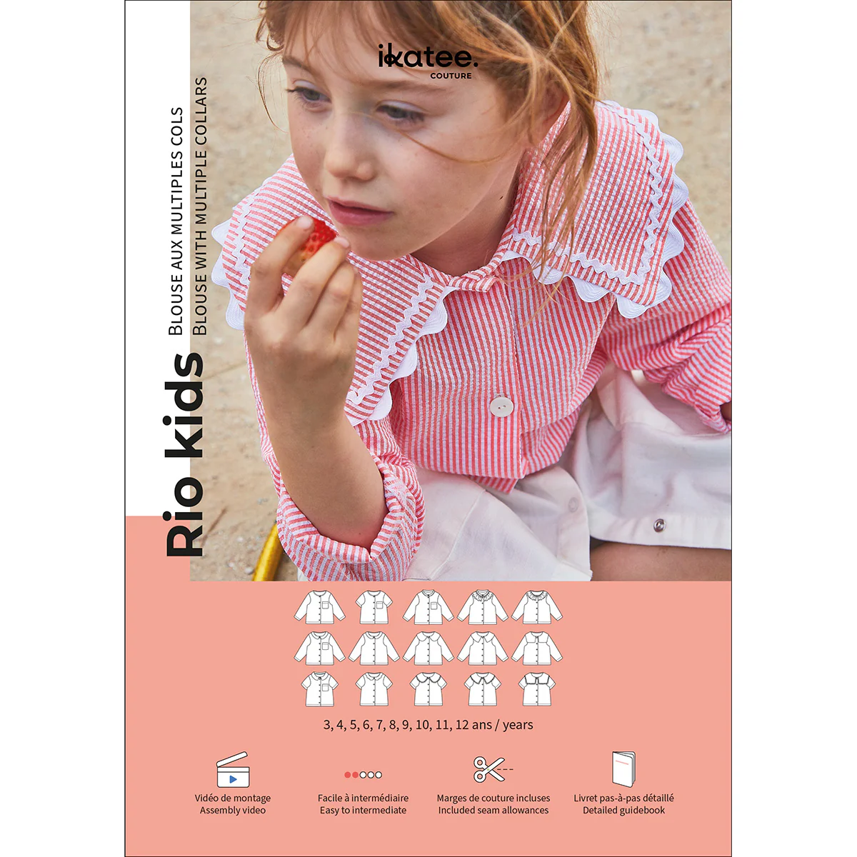 Patron blouse enfant RIO KIDS pochette