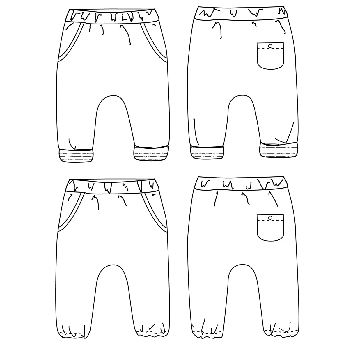Patron pantalon sarouel bébé SEVILLA PDF - Image 2