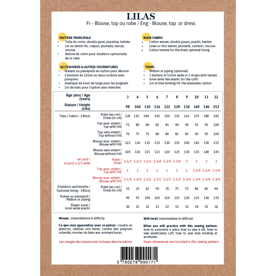 Patron blouse et robe enfant LILAS PDF - Image 19