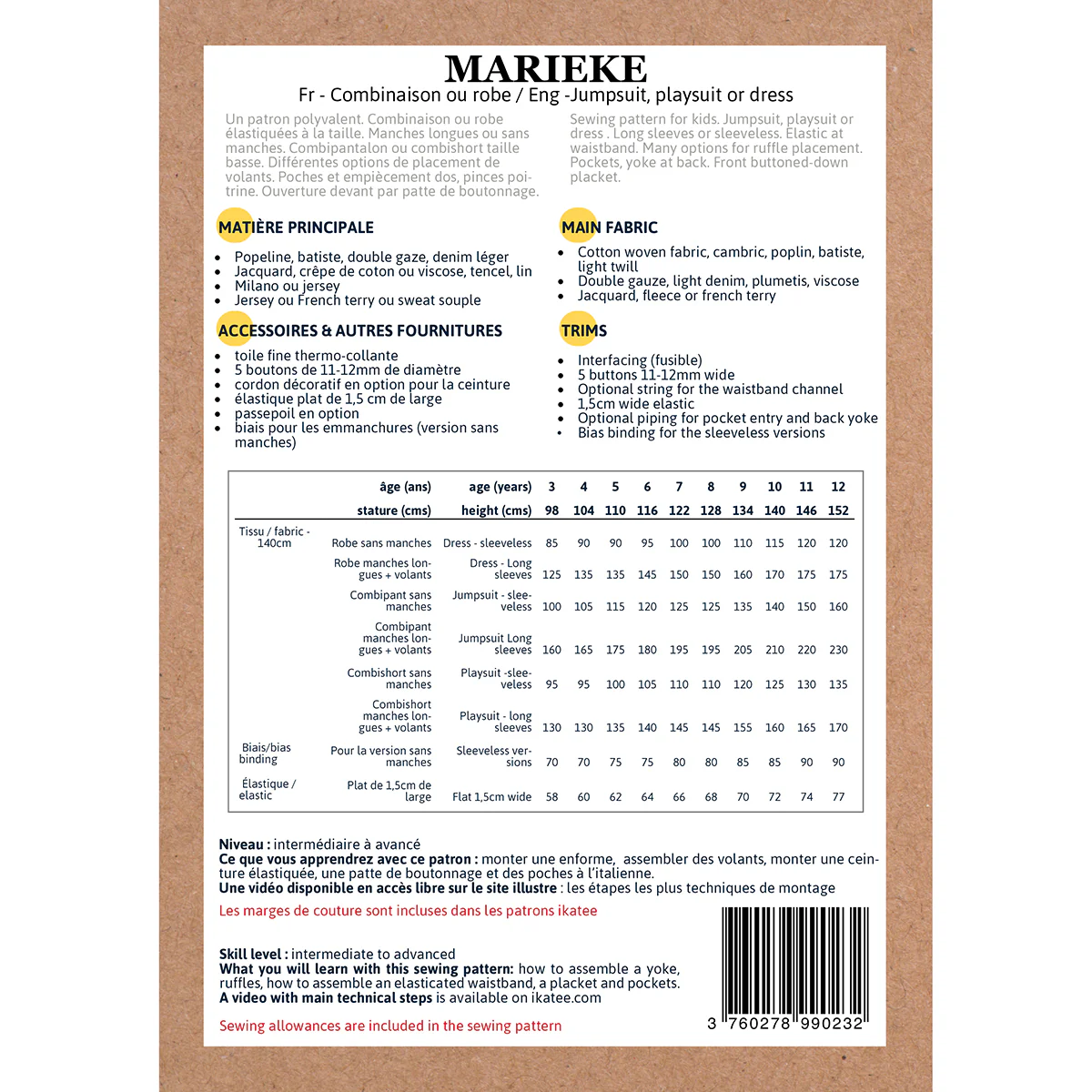 Patron combinaison et robe enfant MARIEKE PDF - Image 17