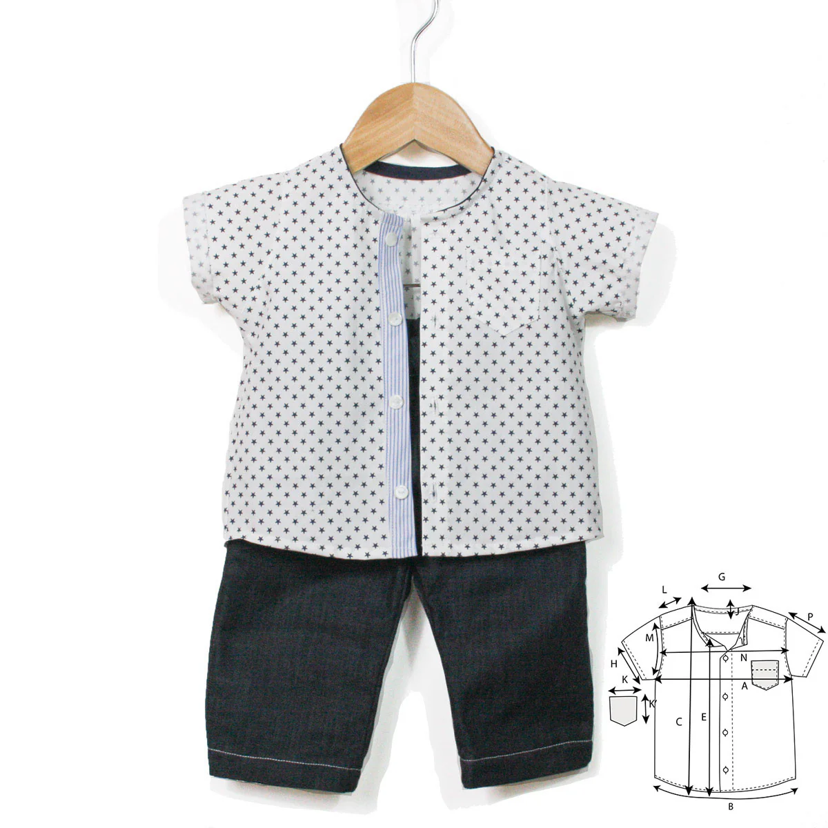 Patron blouse bébé PLYMOUTH PDF