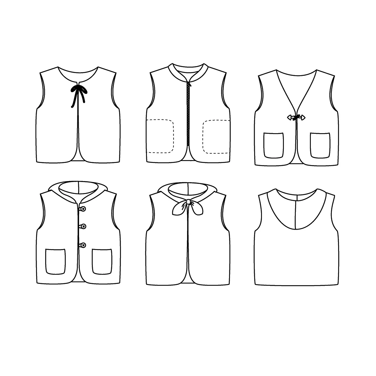 Patron gilet sans manches enfant VIENNE KIDS PDF - Image 2