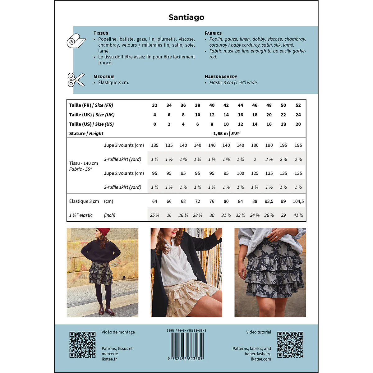 Patron jupe femme SANTIAGO pochette - Image 18