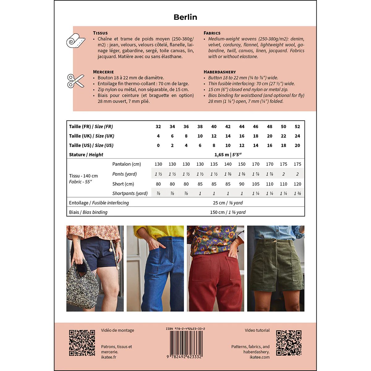 Patron pantalon et short femme BERLIN PDF - Image 20