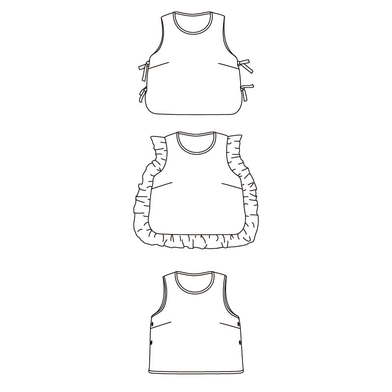 Patron plastron et pull sans manches femme BRISBANE PDF - Image 2