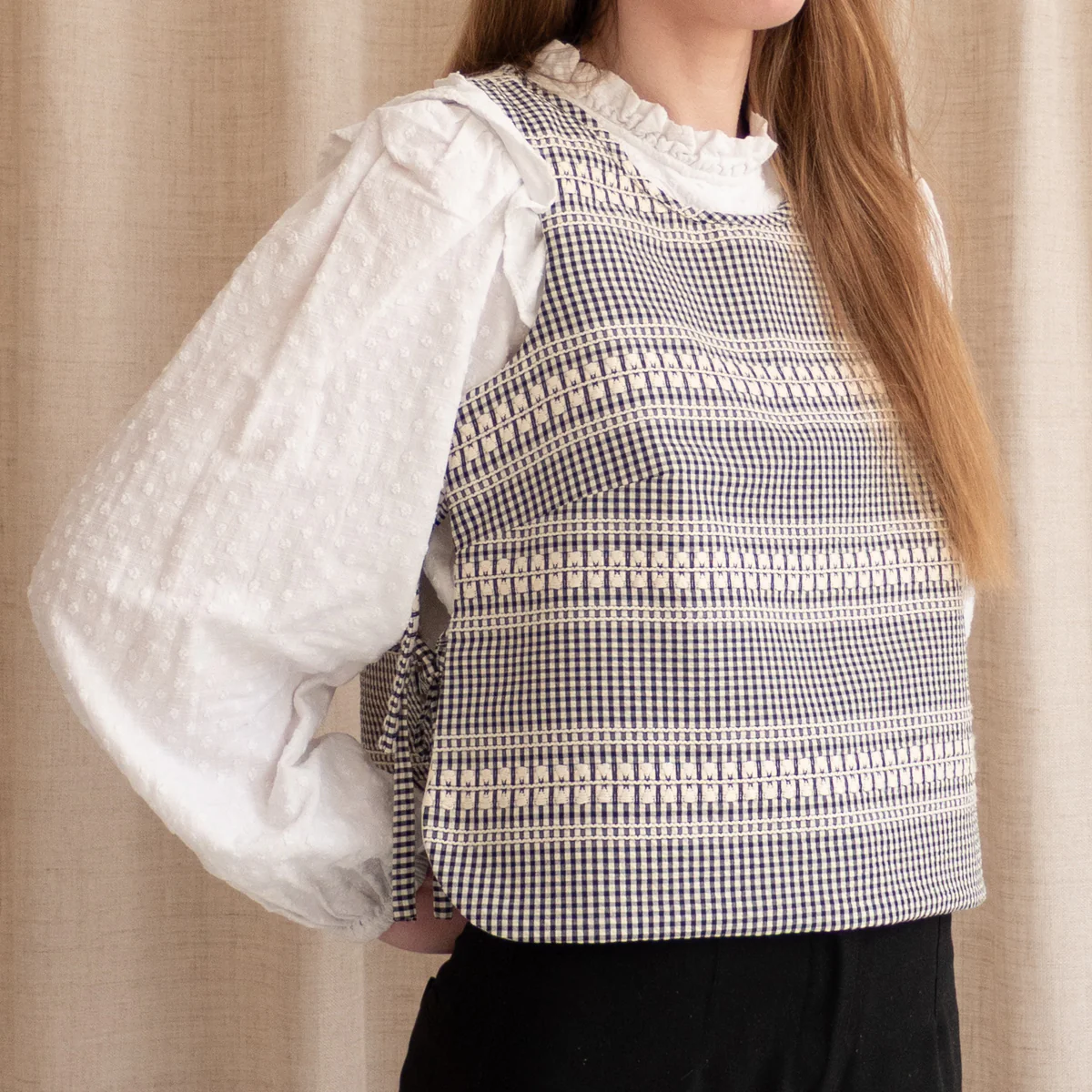 Patron plastron et pull sans manches femme BRISBANE pochette - Image 12