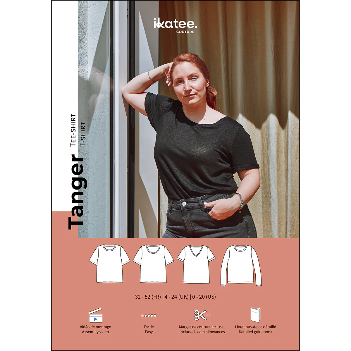 Patron tee-shirt femme TANGER pochette