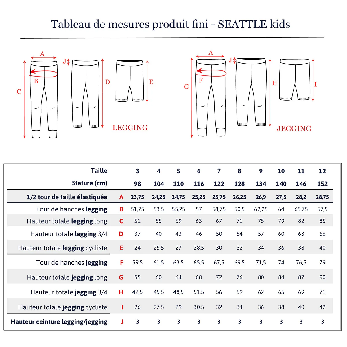 Patron legging et jegging enfant SEATTLE KIDS PDF - Image 19