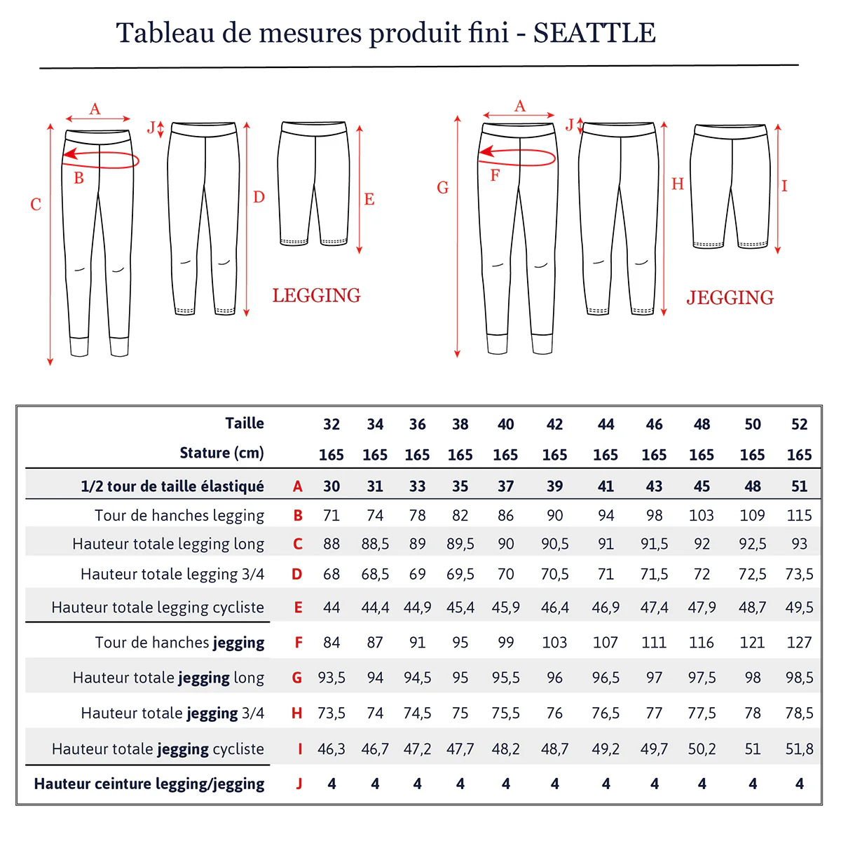 Patron legging et jegging femme SEATTLE pochette - Image 17