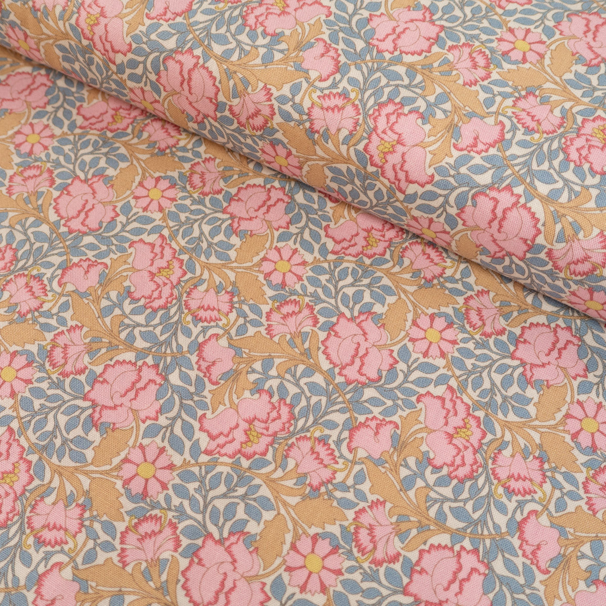 Tissu popeline de coton - Tilda® - Chant d'oiseaux - Bleu