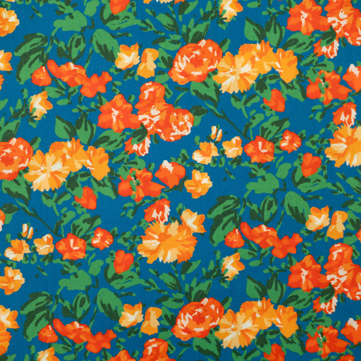 Tissu popeline - ikatee® - Capri - Bleu
