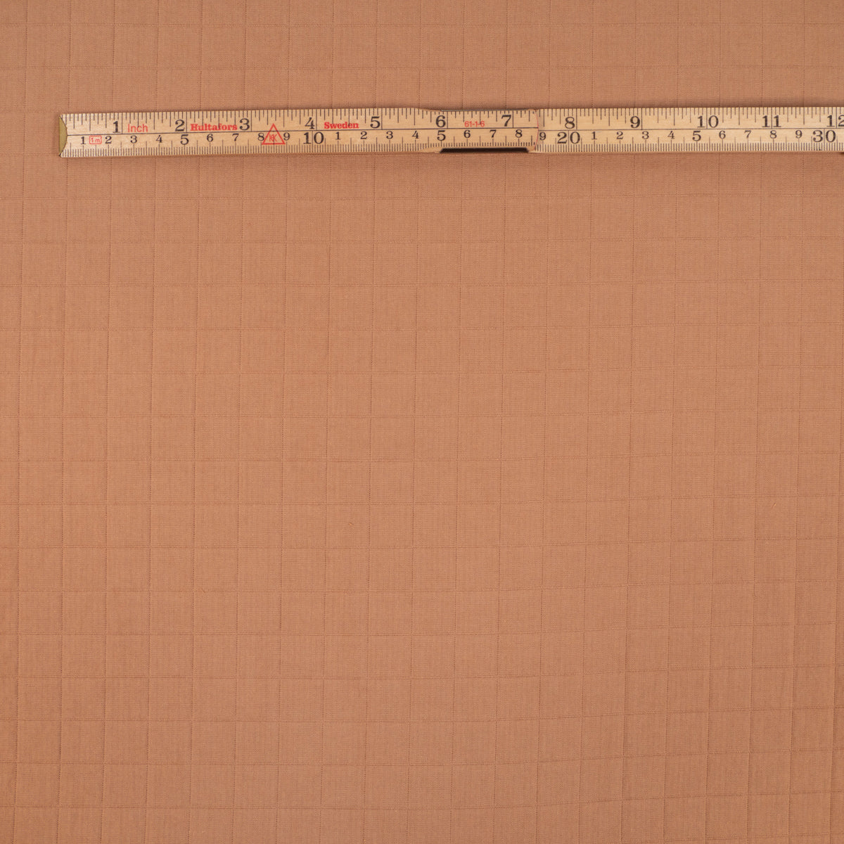 Tissu coton matelassé - Grands carreaux - Nougat - Image 6