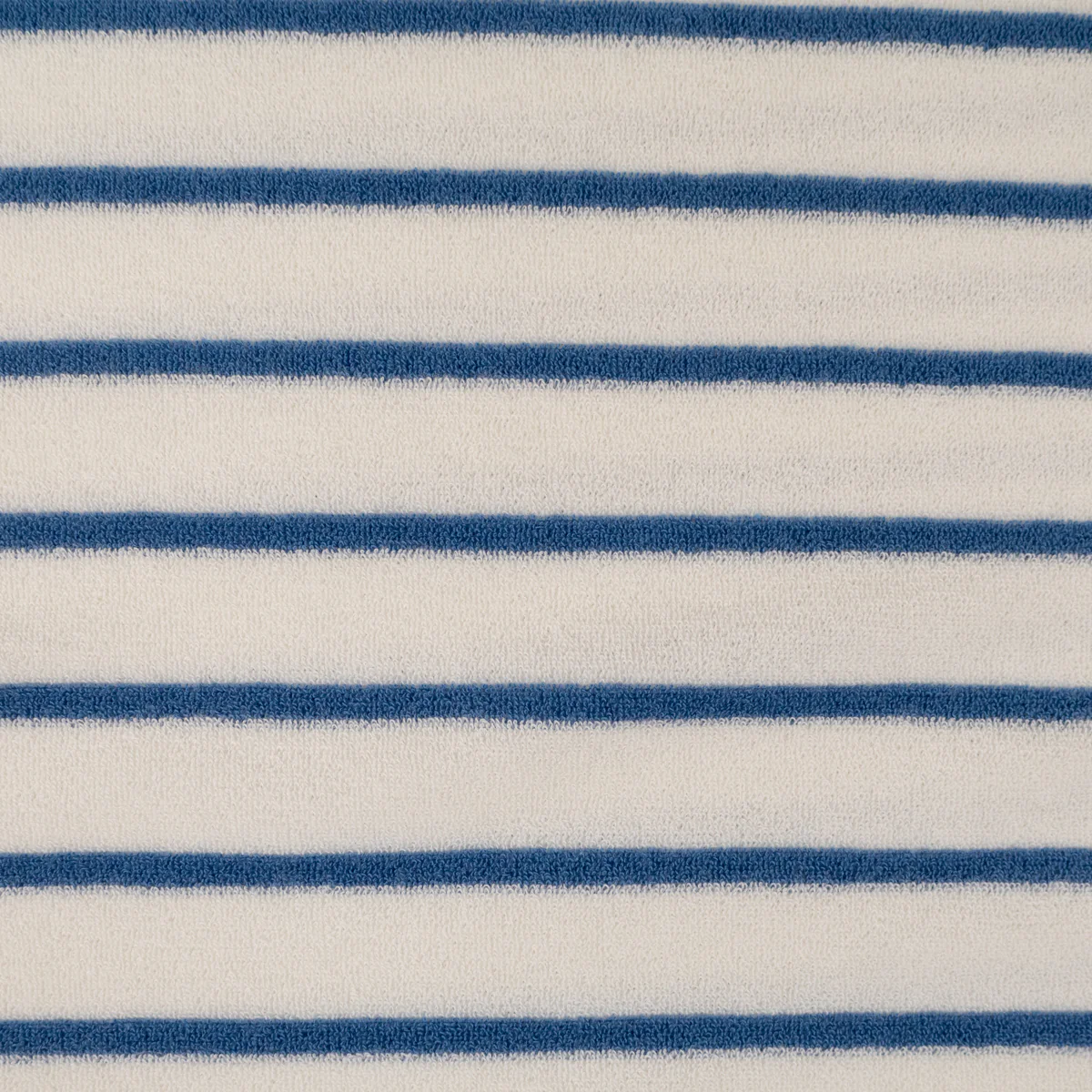 Tissu éponge - Rayé - Écru 509 et bleu - Image 4