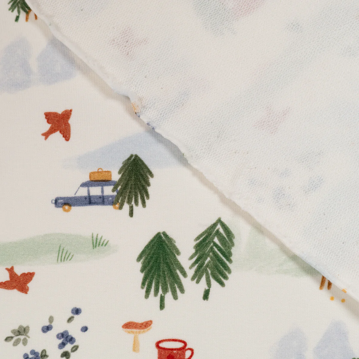 Tissu French terry Bio - Ikatee® - Laponie - Blanc cassé - Image 8