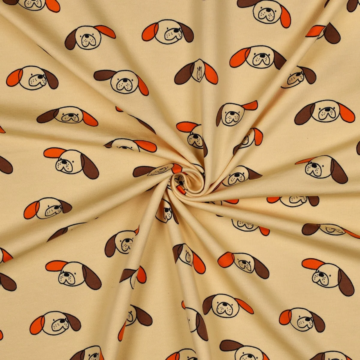 Tissu French Terry - GOTS - Doggy - Orange - Image 2