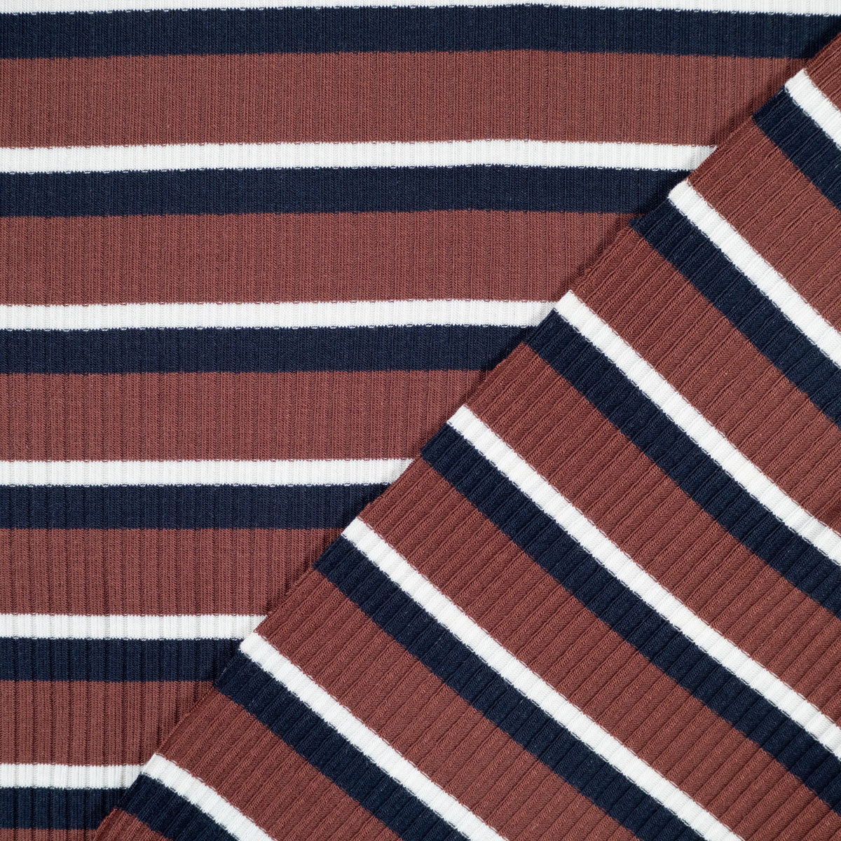 Tissu jersey côtelé de tencel- MeetMilk® - Derby - Marron - Image 7