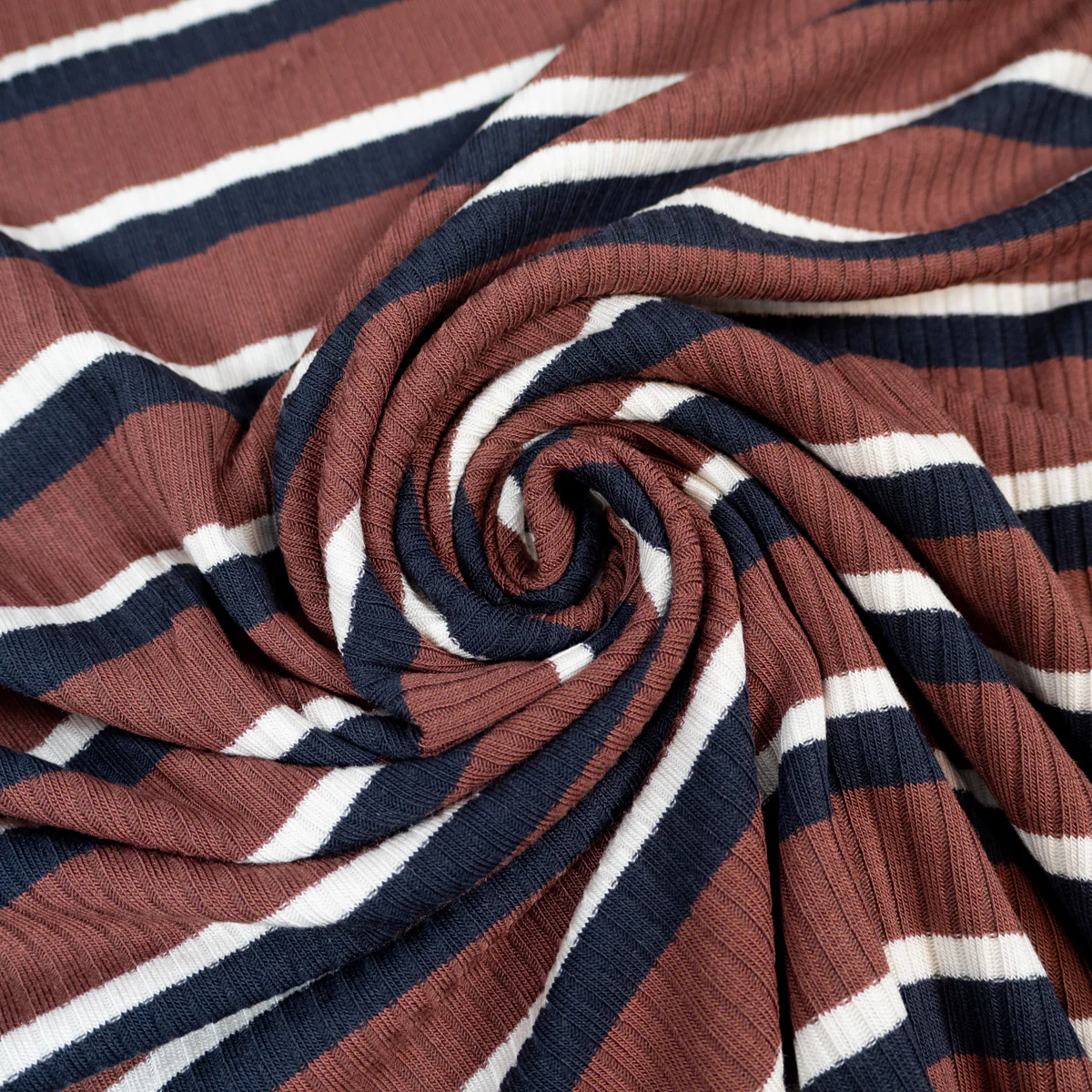 Tissu jersey côtelé de tencel- MeetMilk® - Derby - Marron - Image 8