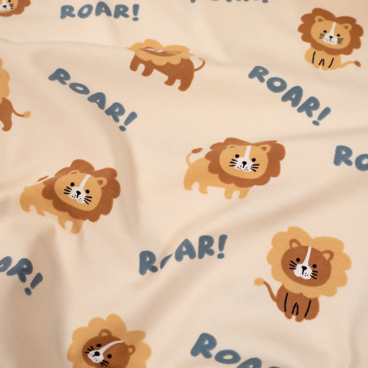 Tissu jersey - Lions roar - Ecru - Image 4