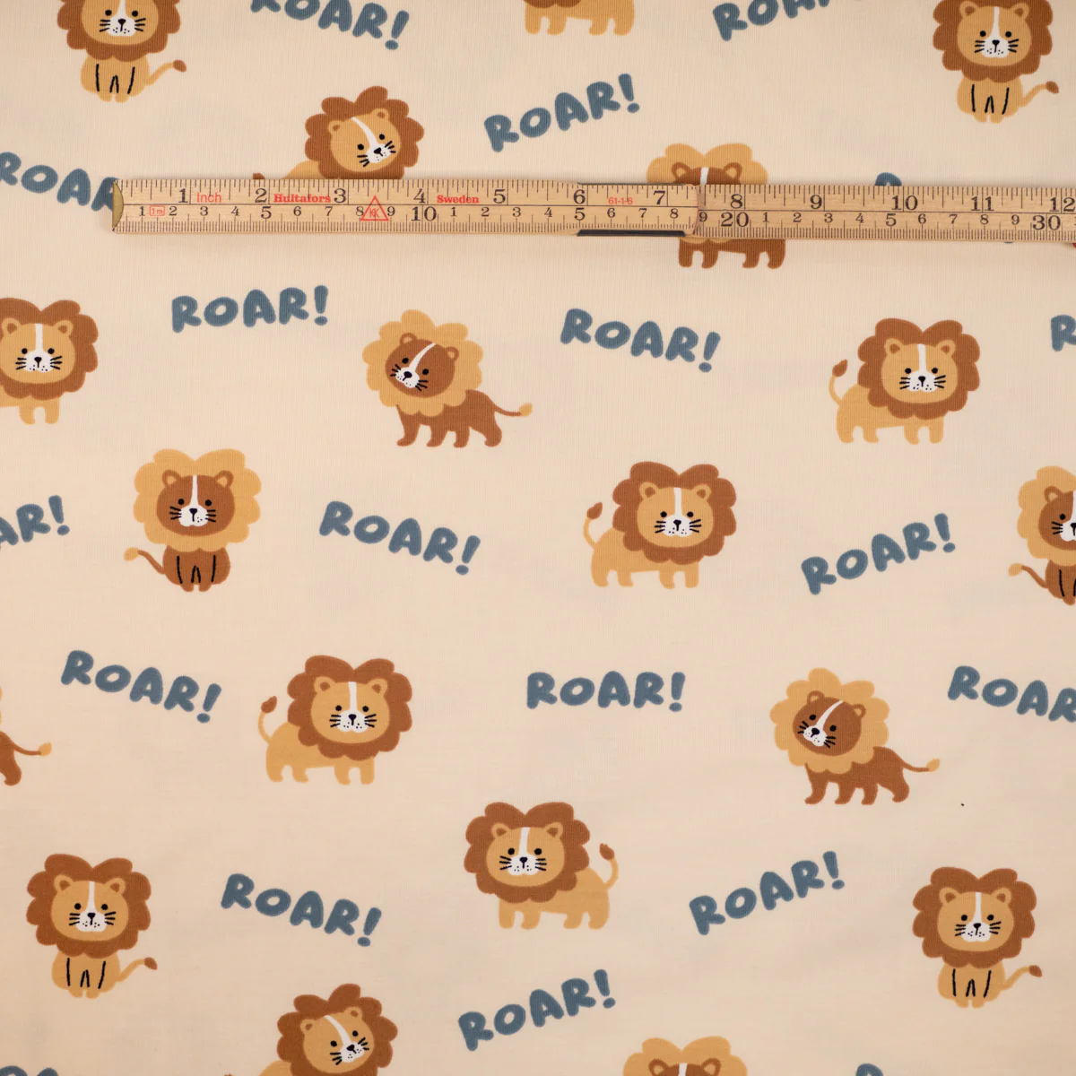 Tissu jersey - Lions roar - Ecru - Image 6
