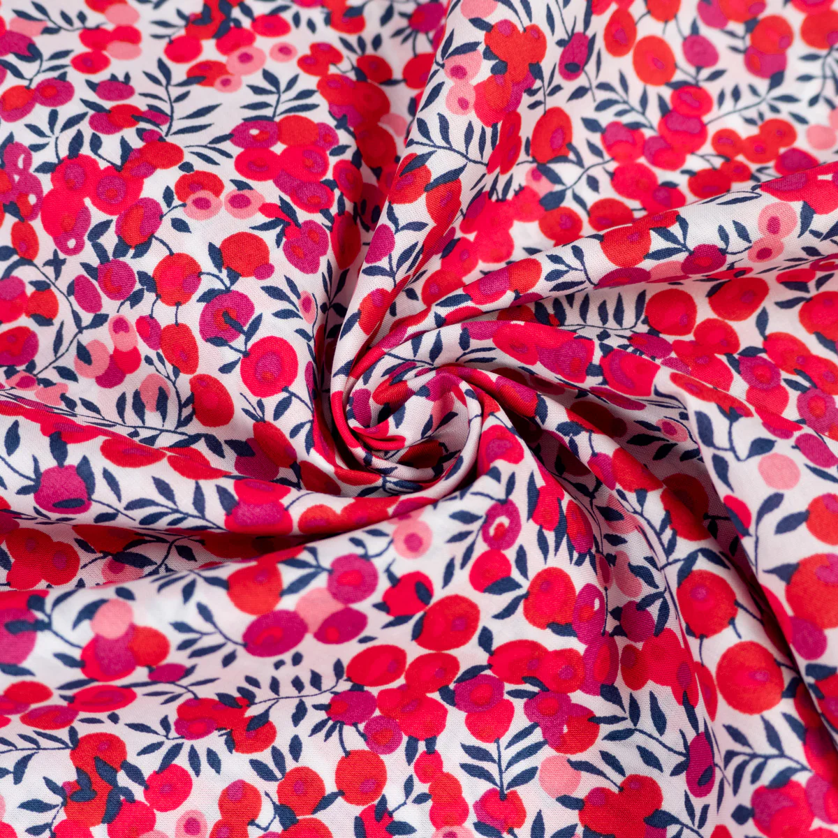 Tissu Liberty WILTSHIRE - rouge - Image 3