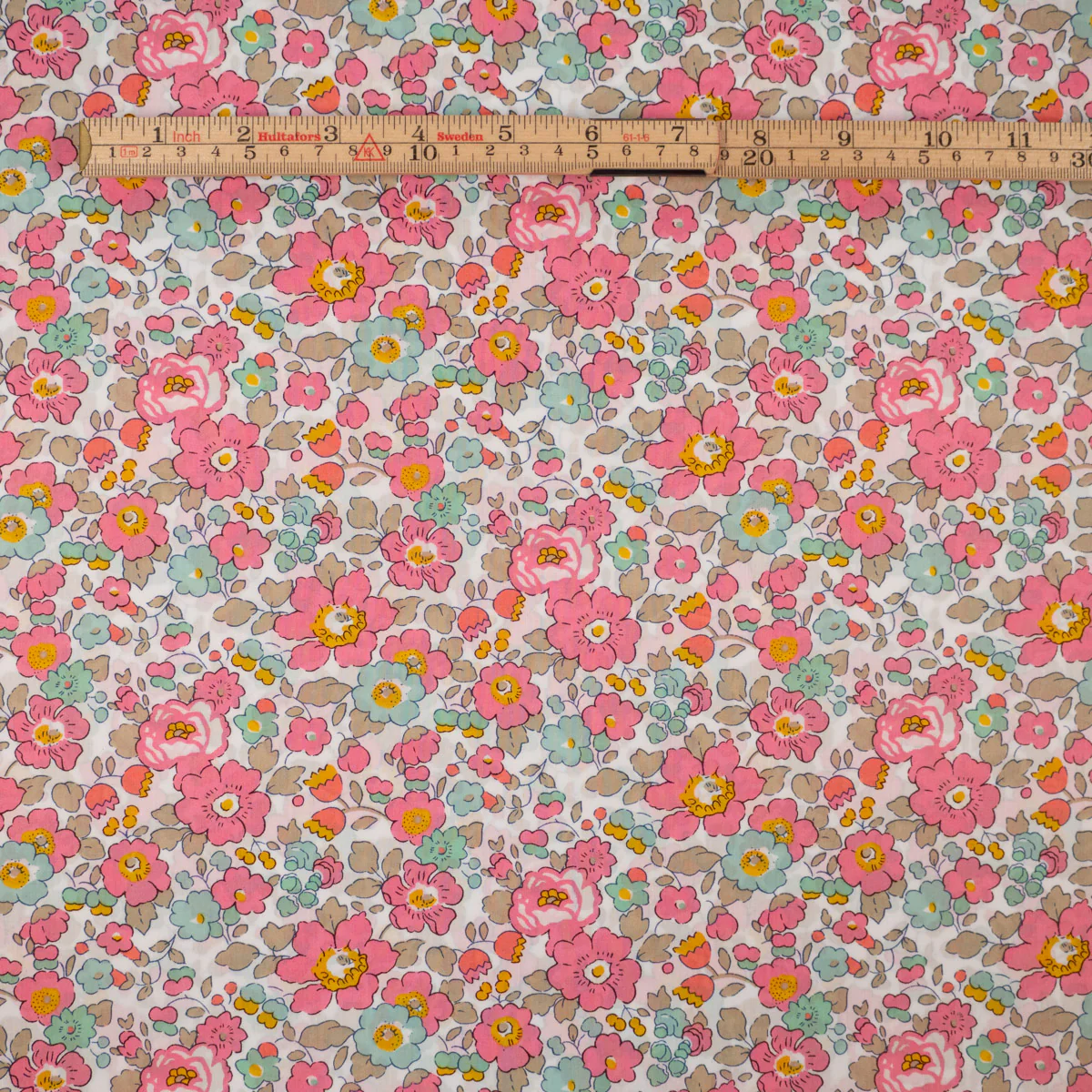 Tissu Liberty Tana Lawn - Betsy - Rose et Vert - Image 6